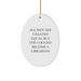 Funny Librarian Gifts for Librarians, Cute Oval Ornaments for Christmas Unique Gifts from Friends to Family Members - Image 1