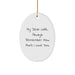 Funny Wife Oval Ornament Gifts from Men to Wife, Always Remember How Much I Love You, Unique Christmas - Image 1