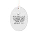 Funny Australian Cattle Dog Oval Ornament - Gifts from Men to Australian Cattle Dog Lovers - Unique Christmas Unique Gifts for Friends and Family - Image 1