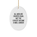 Funny Mail Carrier Oval Ornament, Gifts from Men, Gifts for Mail Carriers, Christmas Unique Gifts - Image 1