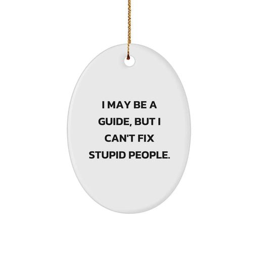 Funny Oval Ornament Gifts from Men to Guide for Christmas - Image 1