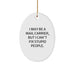 Funny Mail Carrier Gifts, I May Be a Mail Carrier, But I Can't Fix Stupid People. Oval Ornament for Men, Women, Friends, Coworkers, Family - Christmas Unique Gifts from Friends, Coworkers, Family - Image 1
