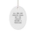 Funny Musician Oval Ornament Gifts from Men for Friends on Christmas Unique Presents - Image 1