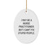 Funny Oval Ornament Gifts from Friends for Nurse Practitioner Christmas Unique Decorations - Image 1