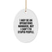 Operations Manager Funny Gifts from Men - Inspirational Oval Ornament for Coworkers, Christmas Unique Gifts for Women, Gifts from Friends for Family - Image 1
