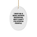 Funny Real Estate Investor Christmas Oval Ornament Gifts from Men to Friends, Perfect for Coworkers, Unique Christmas Unique Gifts - Image 1