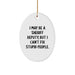 Funny Sheriff Deputy Christmas Oval Ornament Gifts for Men from Friends, Perfect for Sheriff Deputy Fans, Unique Gift Idea - Image 1