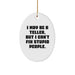 Funny Teller Gifts from Men to Women Friends Family, Oval Ornament Inspirational Quote, Christmas Unique Gifts - Image 1