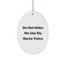 Funny Nurse Oval Ornament Gifts from Friends and Family for Nurse Christmas Unique - Image 1