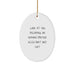 Funny Administrative Assistant Gifts, Oval Ornament, 'Look At You Becoming An Administrative Assistant And Shit' Quote, Gifts from Friends, Christmas Unique Gifts for Administrative Assistant - Image 1