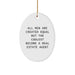 Funny Real Estate Agent Gifts for Men - Inspirational Oval Ornament with Gold Cord, Christmas Unique Gifts from Friends to Family - Image 1