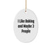 Funny Baking Oval Ornament Gift from Friends for Christmas, Oval Shaped Baking Lover's Decoration. - Image 1