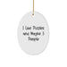 Funny Puzzles Gifts for Men - Oval Ornament I Like Puzzles And Maybe 3 People Christmas Unique Gifts from Friends - Image 1