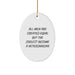 Funny Veterinarian Oval Ornament Gifts from Men for Christmas Unique Presents - Image 1