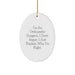 Funny Orthopedic Surgeon Gifts for Christmas, Orthopedic Surgeon Oval Ornament with I'm An Orthopedic Surgeon, Gifts from Men to Orthopedic Surgeon Friends - Image 1