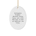 Funny Orthopedic Surgeon Gifts for Men, Oval Ornament Christmas Unique, 'Orthopedic Surgeon. Because Classy Sassy And A Bit Fearlessy Is Not An Official Job Title.' - Image 1