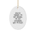Funny Athletic Trainer Oval Ornament Gifts from Mom to Son or Daughter, Christmas Unique Presents for Athletic Trainer Friends, Family Members - Image 1