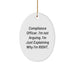 Funny Compliance Officer Gifts from Friends - Oval Ornament for Compliance Officer Christmas Unique Decorations - Image 1