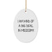 Funny Mississippi Oval Ornament for Men Gifts from Friends, Unique Christmas Unique Gifts for Mississippi State Fans, 'I Am Kind Of A Prime Selection In Mississippi' Oval Ornament - Image 1