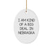 Funny Nebraska Oval Ornament, 'I Am Kind Of A Prime Selection' Quote, Unique Gifts from Friends, Family, or Coworkers for Christmas - Image 1