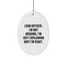 Funny Loan Officer Gifts for Men Christmas Unique Oval Ornament with Quote - Gifts from Friends and Family - Image 1