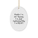 Funny Painter Gifts for Painter, Oval Ornament with 'Painter. I'm Not Arguing. I'm Just Explaining Why I'm Right.' Quote, Gifts from Friends, Family, or Coworkers for Men or Women at Christmas - Image 1