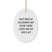 Funny Accountant Oval Ornament Gifts from Men to Friends for Christmas Unique Office Decor - Image 1