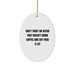Funny Actor Oval Ornament Gifts from Men to Actor Friends for Christmas Unique - Image 1