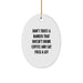 Funny Banker Gifts from Men for Friends - Oval Ornament with 'Don't Trust A Banker' Quote, Christmas Unique Decorations - Image 1