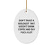 Funny Biologist Gift Quotes Oval Ornament for Christmas Unique Gifts from Friends, Coworkers, Family to Biologist Men, Women - Image 1