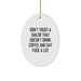 Funny Sailor Gifts from Men for Friends - Oval Ornament, Don't Trust A Sailor That Doesn't Drink Coffee And Say F--k A Lot - Christmas Unique Gifts - Image 1