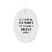Funny Chef Oval Ornament Gifts from Friends to Men for Christmas with I Can't Fix Stupid But I'm A Fairly Decent Chef Quote, Oval Ornament Gifts for Chef, Christmas Unique Gifts for Men - Image 1