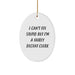 Funny Clerk Christmas Unique Gifts from Men - Oval Ornament for Friends, Coworkers, or Family - Clerk Gift Idea with I Cant Fix Stupid Quote - Image 1