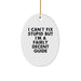 A Funny Guide Gift for Him or Her - Oval Ornament, Christmas Unique Gifts from Friends and Family - Image 1