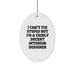 Funny Interior Designer Gifts Oval Ornament from Friends for Interior Designer Men - Image 1