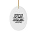 Funny Law Enforcement Officer Gifts from Men for Christmas Unique Ornaments, Oval Shaped I Can't Fix Stupid - Image 1
