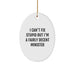 Funny Minister Oval Ornament Gifts from Men to Minister Friends, Cute Oval Ornament for Minister, Inspirational Christmas Unique Gifts - Image 1