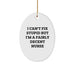 Funny Nurse Oval Ornament Gifts for Nurse from Friends, Christmas Unique Gifts, Oval Ornament Nurse Quote - Image 1