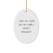 Funny Oncologist Gift, Oval Ornament, I Can't Fix Stupid But I'm A Fairly Decent Oncologist, Christmas Unique Gifts for Men from Family - Image 1