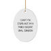 Gifts from Friends and Family for Oral Surgeon Oval Ornament Funny Christmas Memorable Present - Image 1