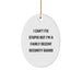 Funny Security Guard Gifts for Men - Oval Ornament I Can't Fix Stupid But I'm A Fairly Decent Security Guard - Image 1