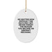 Aircraft Mechanic Oval Ornament Gift for Men Women Friends Coworkers Family - Inspirational Quote - Christmas Unique Gifts from Family to Friends - Image 1