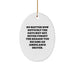 Christmas Unique Gifts for Ambulance Drivers, Funny Oval Ornament, 'No Matter How Difficult' Motivational Quote Gifts from Family to Ambulance Driver Men - Image 1