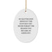 Funny Assistant Oval Ornament Gifts from Friends to Assistants - Unique Christmas Unique Gifts for Assistants - Oval Shape Decorations with Inspirational Quote - Image 1
