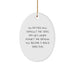 Funny Inspirational Oval Ornament for Band Directors Christmas Unique Gifts from Men to Friends - Image 1