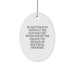 Christmas Unique Gifts for Electrical Engineers, Oval Ornament with Inspirational Quote - Image 1