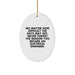 Funny Inspirational Gifts from Electrical Engineer Friends and Family - Oval Ornament for Men and Women - Christmas Unique Gifts for Electrical Engineer Coworkers - Image 1