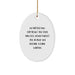 Game Warden Inspirational Oval Ornament, Gifts from Family for Christmas Unique Presents, Men Women Friends Coworkers - Image 1
