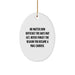Funny Mail Carrier Oval Ornament Gifts from Family for Mail Carrier, Christmas Unique Gifts, Oval Ornament with Inspirational Quote - Image 1