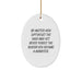 Funny Inspirational Gift for Minister, Oval Ornament with Quote, Christmas Unique Gifts from Family, Friends, Coworkers - Image 1